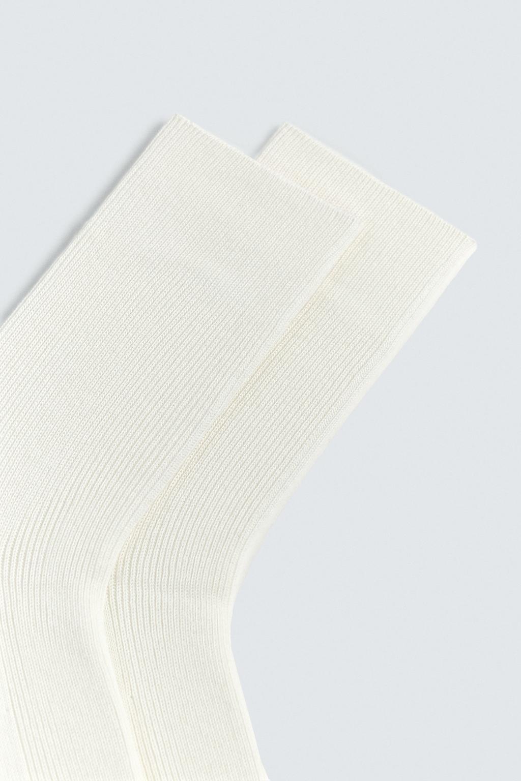 НОСКИ В РУБЧИК ИЗ СМЕСОВОГО ХЛОПКА