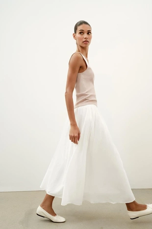 Топ в рубчик с кружевом- Заказать в России