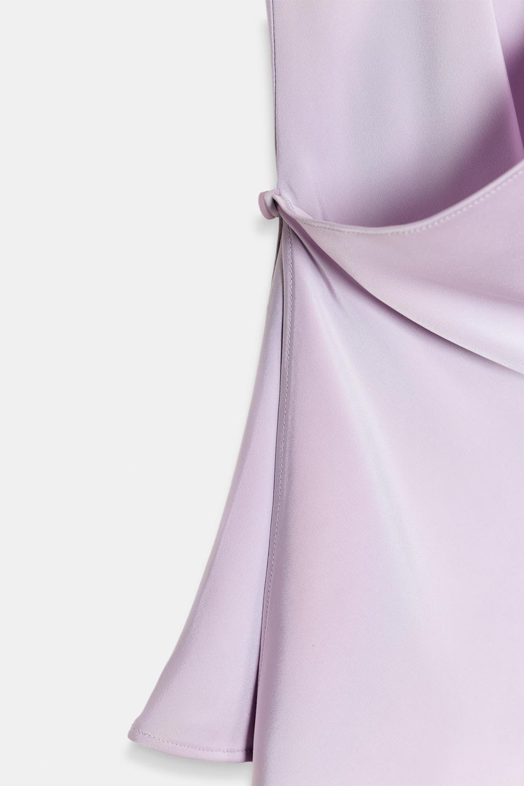 АТЛАСНЫЙ ТОП С ГОРЛОВИНОЙ ХАЛТЕР