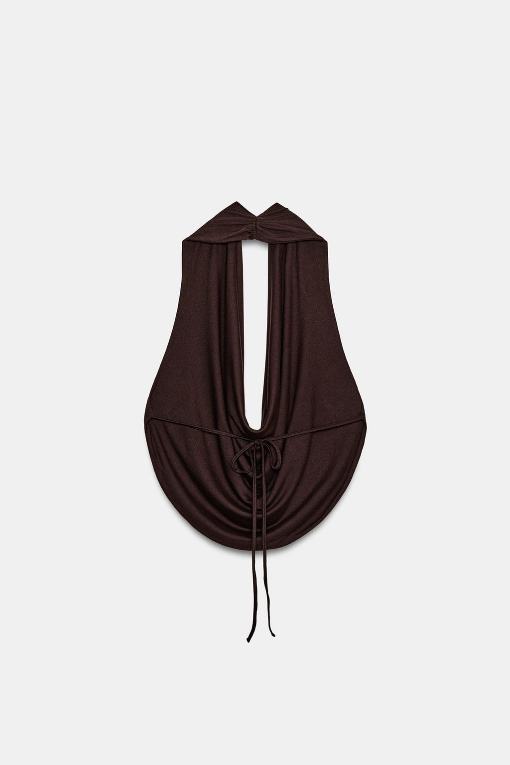 ДРАПИРОВАННЫЙ ТОП ХАЛТЕР