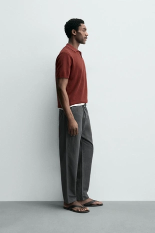 Свободные брюки прямого кроя- Заказать в России