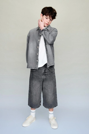 Длинные джинсовые шорты- Заказать в России