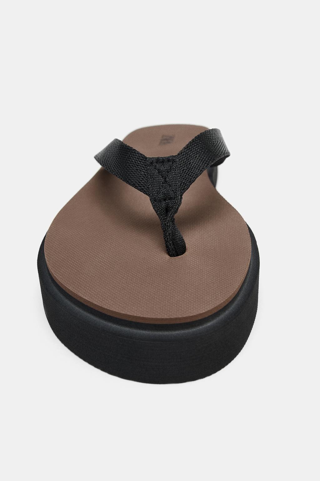 КОМБИНИРОВАННЫЕ САНДАЛИИ НА ПЛОСКОЙ ПОДОШВЕ