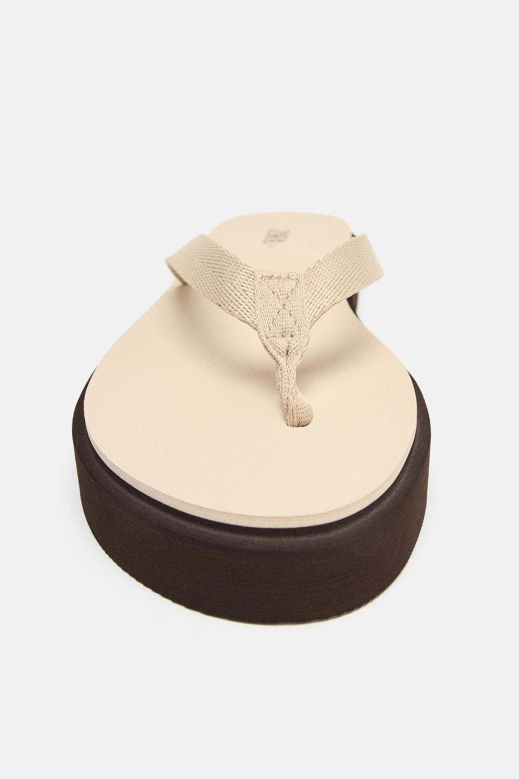 КОМБИНИРОВАННЫЕ САНДАЛИИ НА ПЛОСКОЙ ПОДОШВЕ