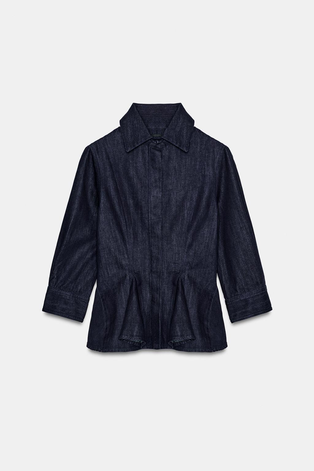 ДЖИНСОВАЯ РУБАШКА С БАСКОЙ — коллекция Zara «ZW»