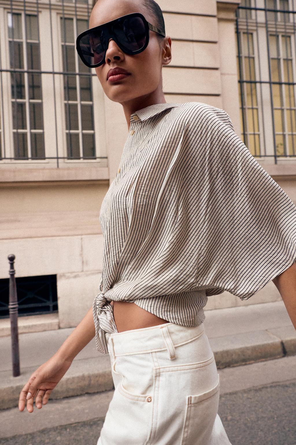 РУБАШКА С КОРОТКИМИ РУКАВАМИ И УЗЛОМ