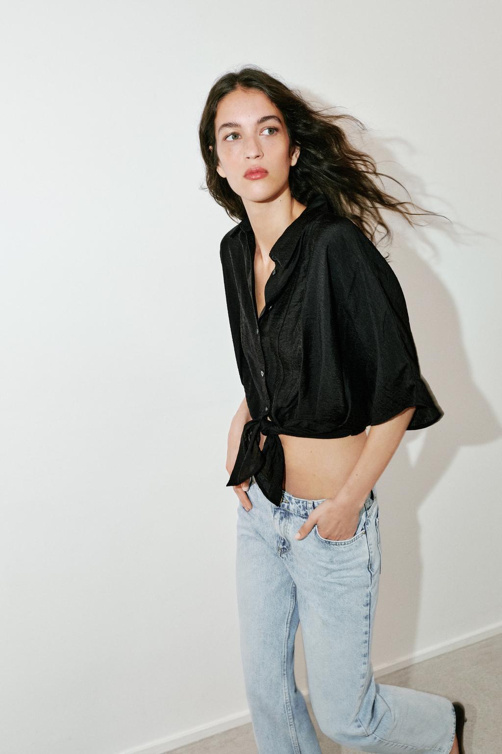 РУБАШКА С КОРОТКИМИ РУКАВАМИ И УЗЛОМ