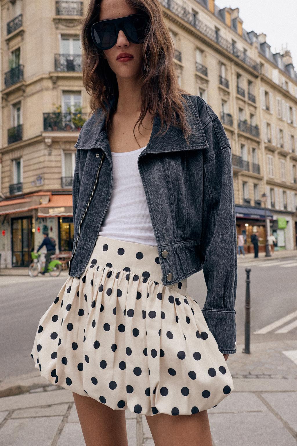 ЮБКА-ШОРТЫ-БАЛЛОН В ГОРОШЕК