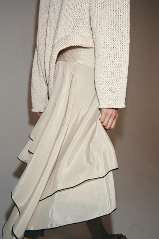 Юбка асимметричного кроя с воланами — коллекция Zara «Zw»- Заказать в России