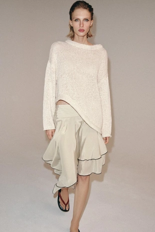 Юбка асимметричного кроя с воланами — коллекция Zara «Zw»- Заказать в России