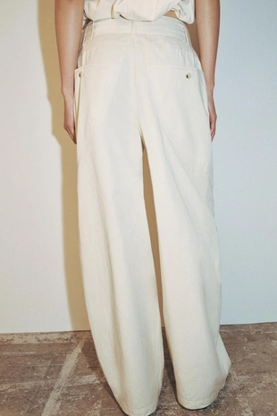 Брюки Багги с поясом- Заказать в России