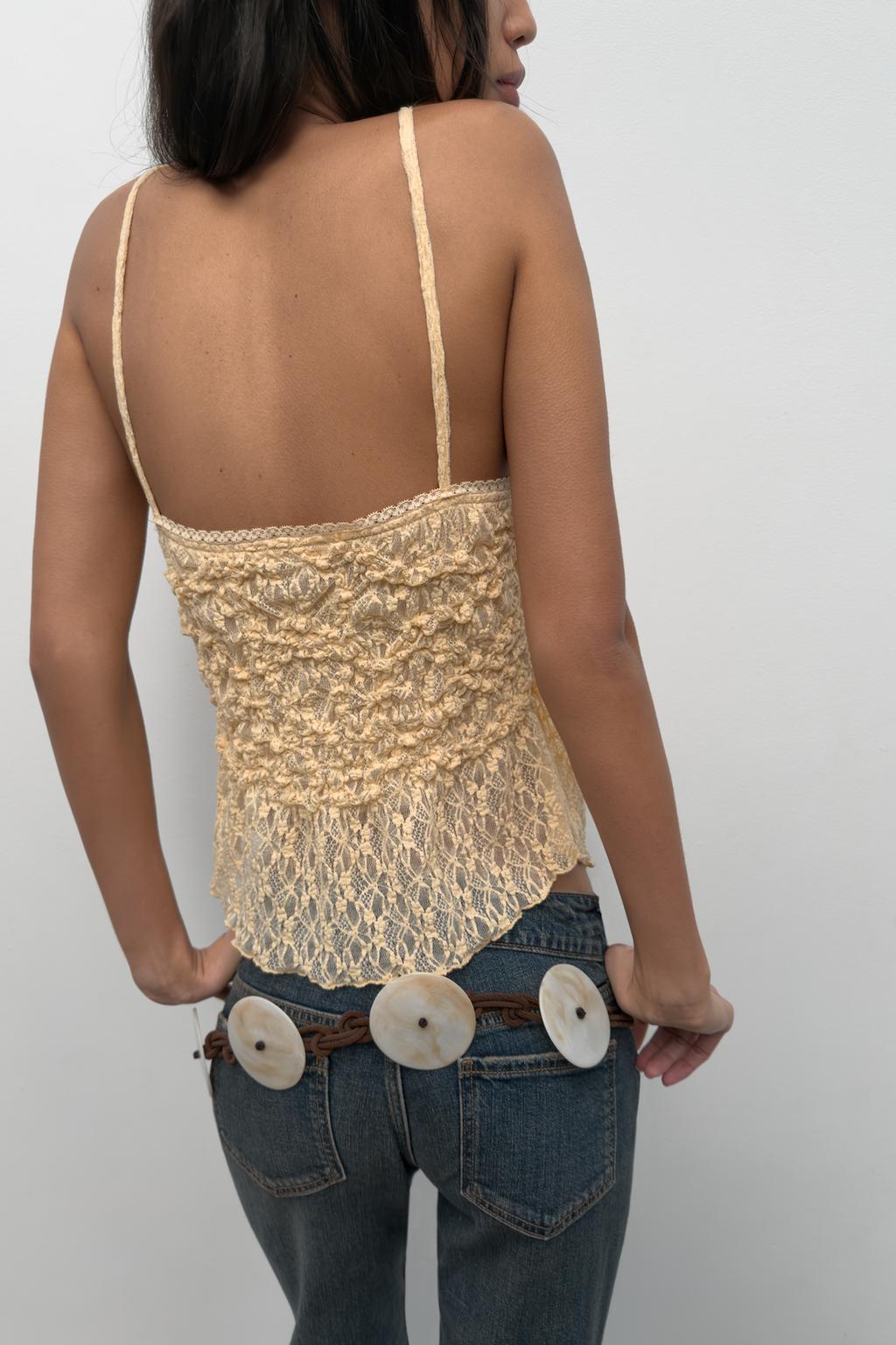 РЕМЕНЬ-ШНУРОК С ДИСКАМИ ИЗ СМОЛЫ