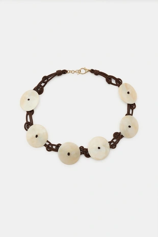 Ремень-шнурок с дисками из смолы- Заказать в России