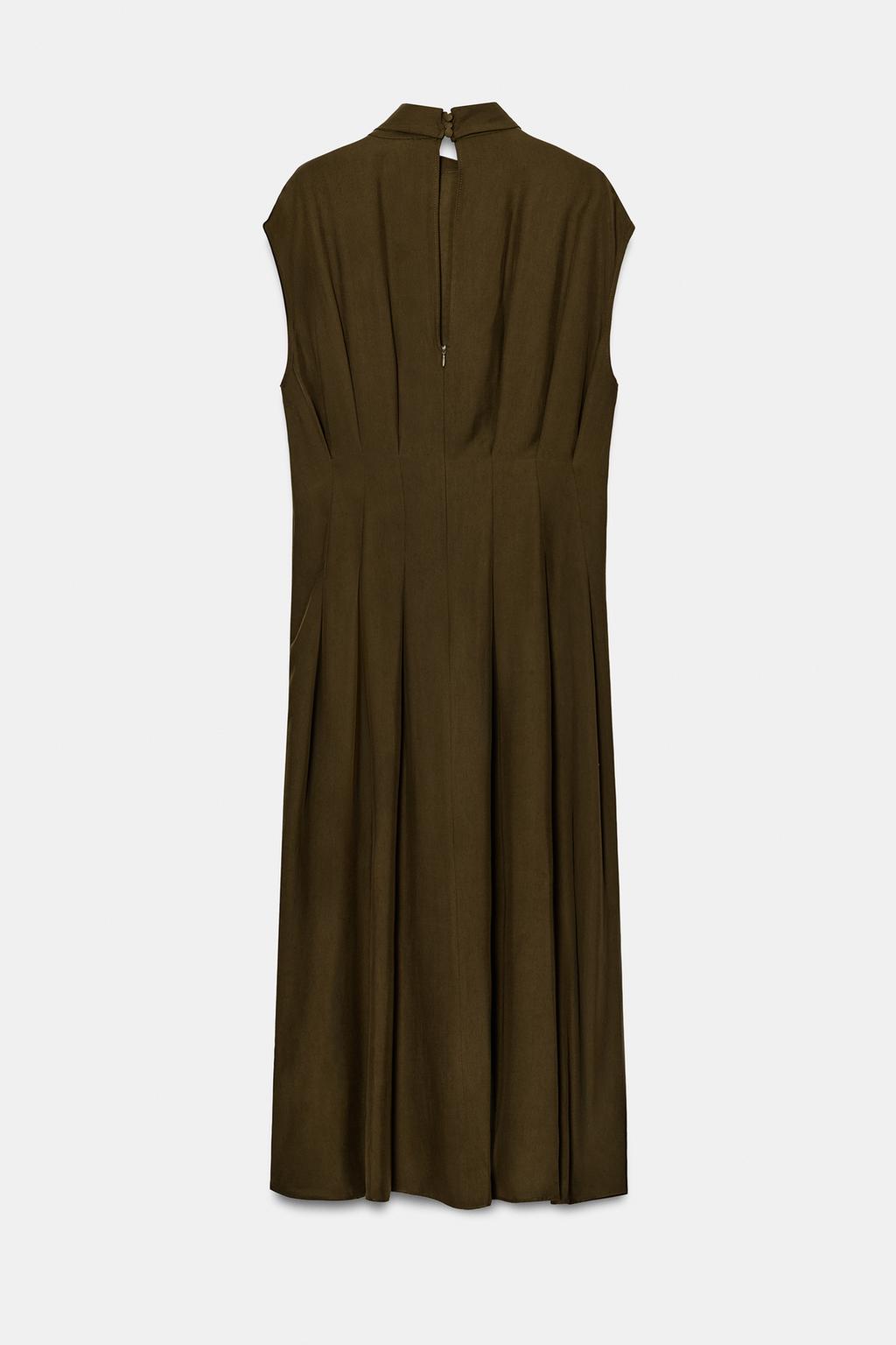 ПЛАТЬЕ МИДИ С ЗАВЯЗКАМИ — коллекция Zara «ZW»