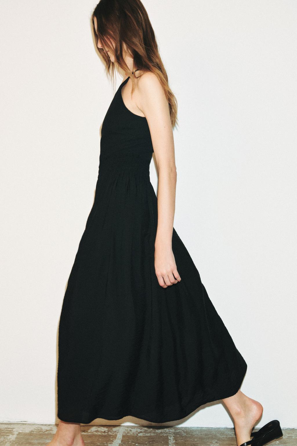 КОМБИНИРОВАННОЕ ПЛАТЬЕ НА БРЕТЕЛЯХ