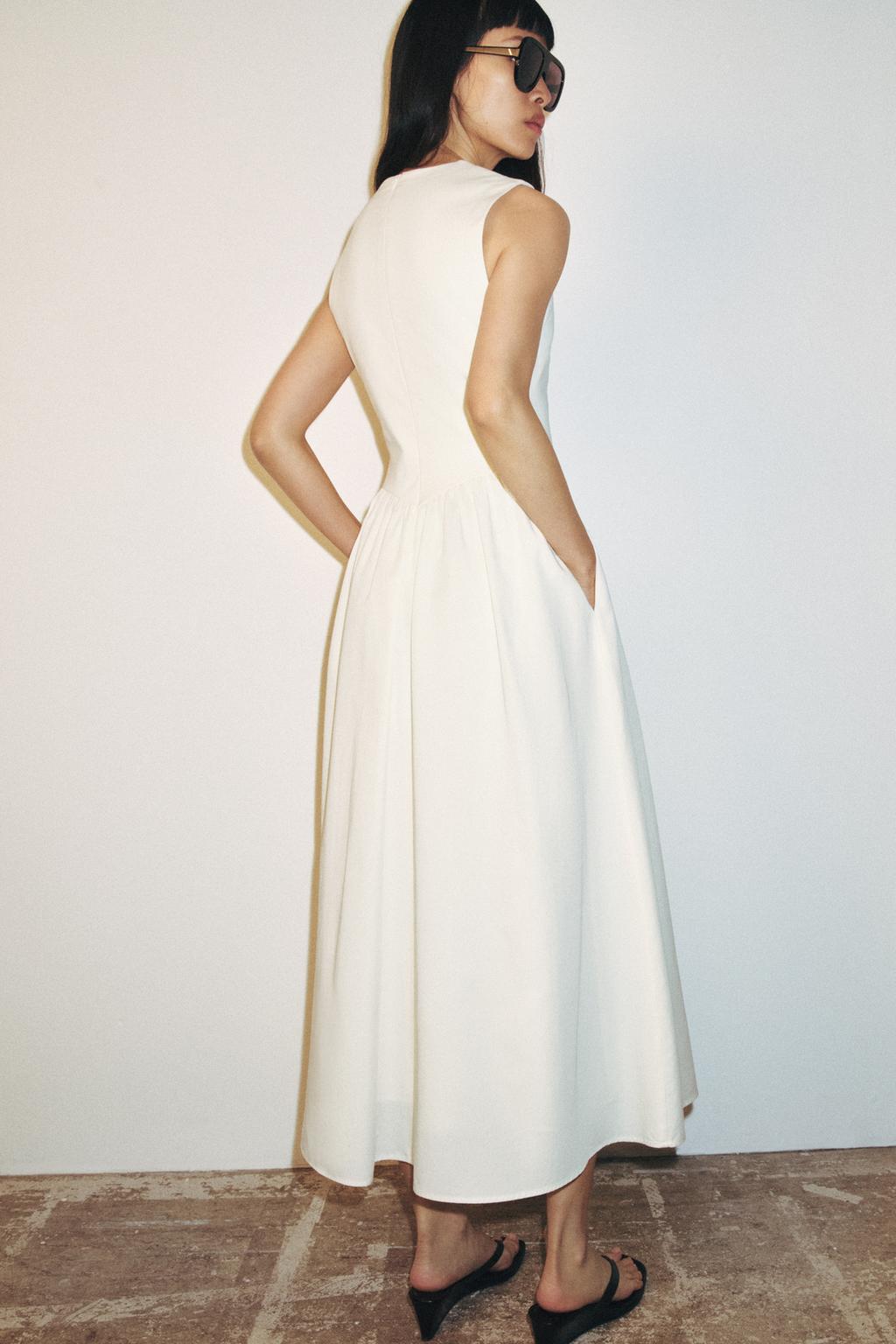 КОМБИНИРОВАННОЕ ПЛАТЬЕ МИДИ