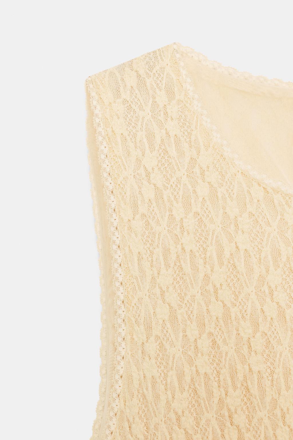 ПЛАТЬЕ МИДИ С ЖАТЫМ КРУЖЕВОМ