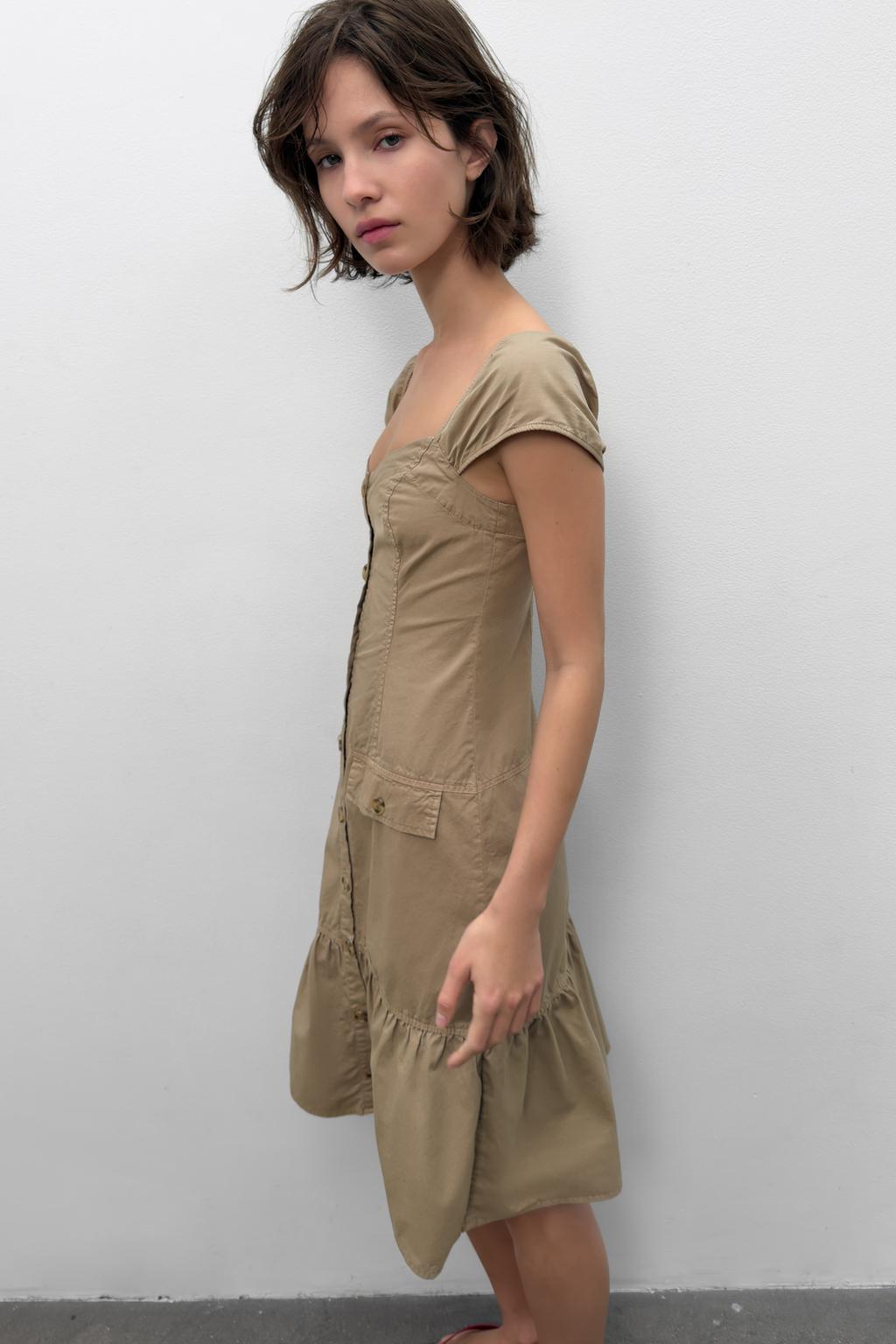 ПЛАТЬЕ МИДИ НА ПУГОВИЦАХ