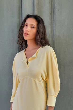 Платье миди на пуговицах- Заказать в России