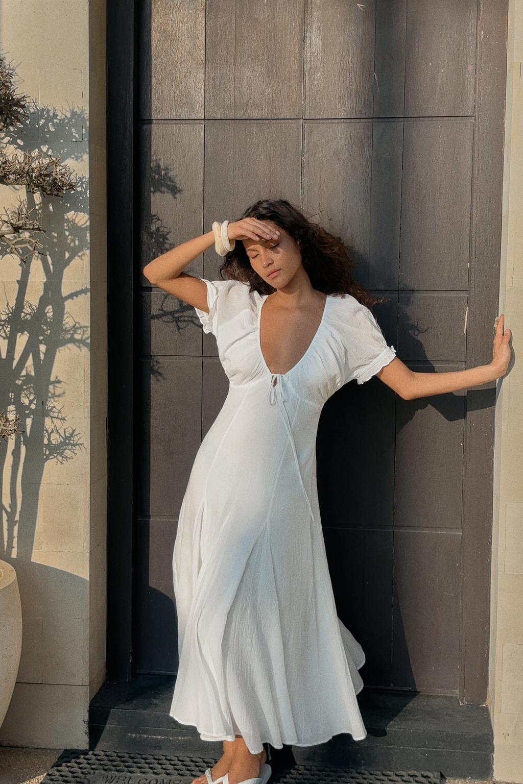 ПЛАТЬЕ МИДИ ИЗ ГАЗА И ЮБКА ГОДЕ