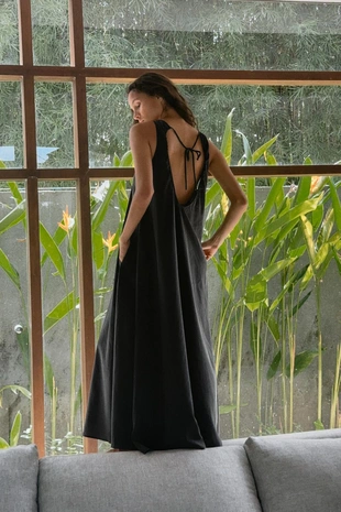 Платье миди свободного кроя- Заказать в России