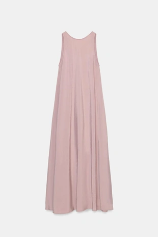 Dusty mauve | 4772/370/677 - Zara Платье миди свободного кроя