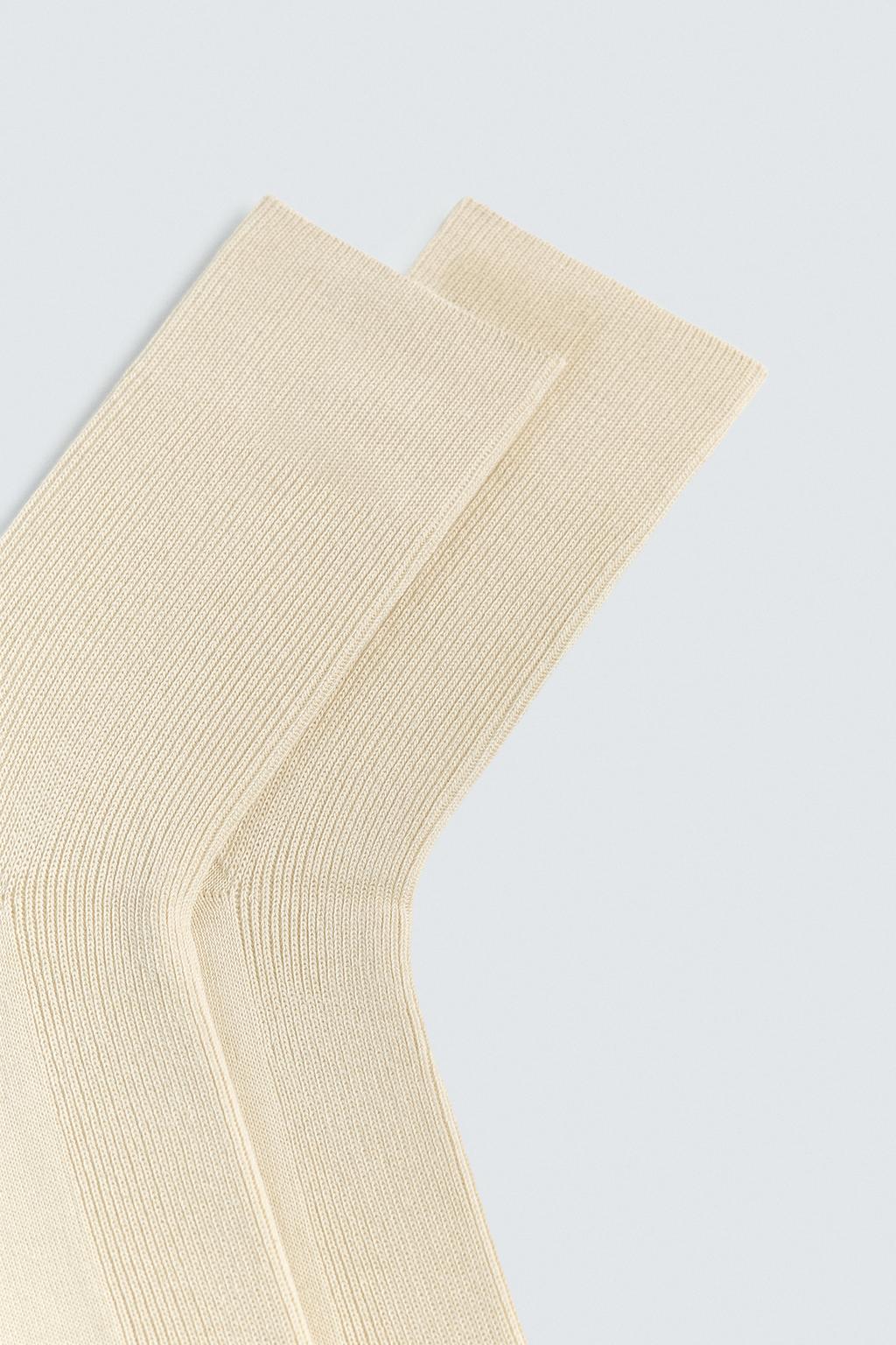 НОСКИ В РУБЧИК ИЗ СМЕСОВОГО ХЛОПКА