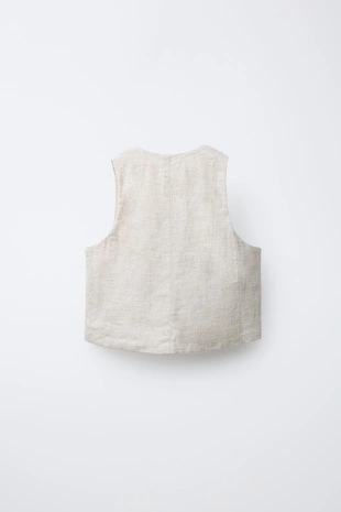 Жилет из льняной смеси- Заказать в России