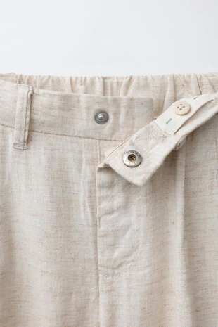 Брюки из льняной смеси для костюма- Заказать в России