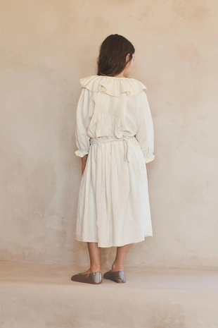 Юбка-миди из 100% льна с поясом limited edition- Заказать в России