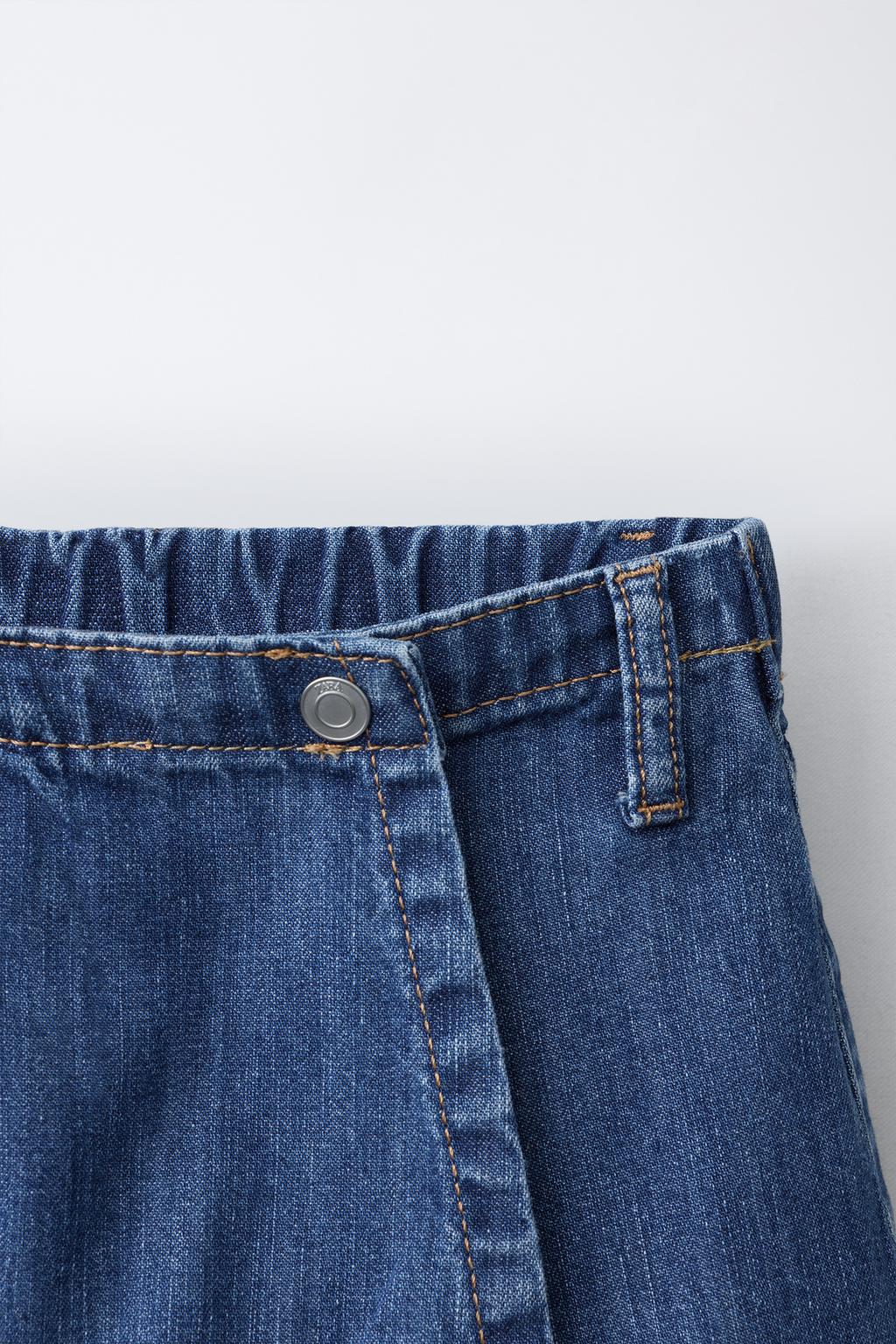 ДЖИНСОВАЯ ЮБКА-ШОРТЫ