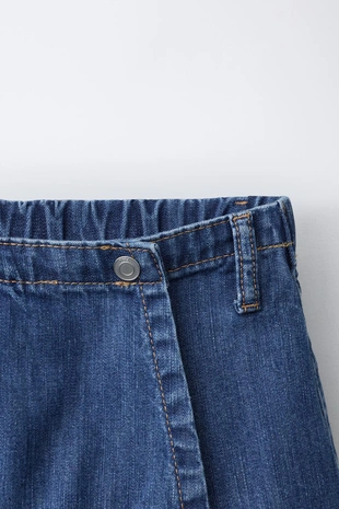 Джинсовая юбка-шорты- Заказать в России