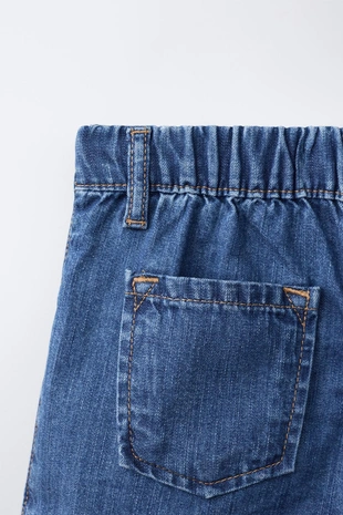 Джинсовая юбка-шорты- Заказать в России