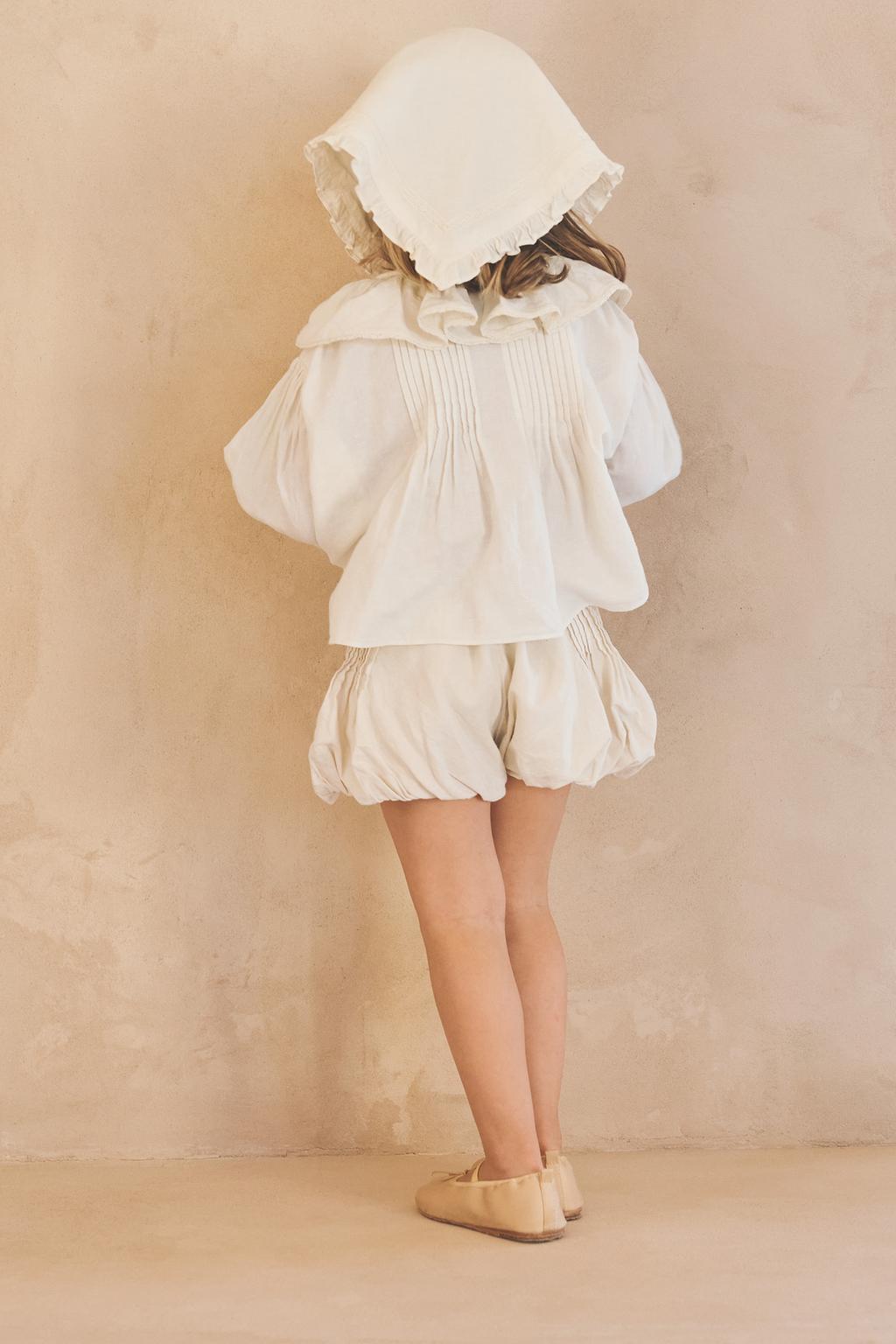 Шорты саруэль из хлопка и льна, ограниченная коллекция 2-5 лет