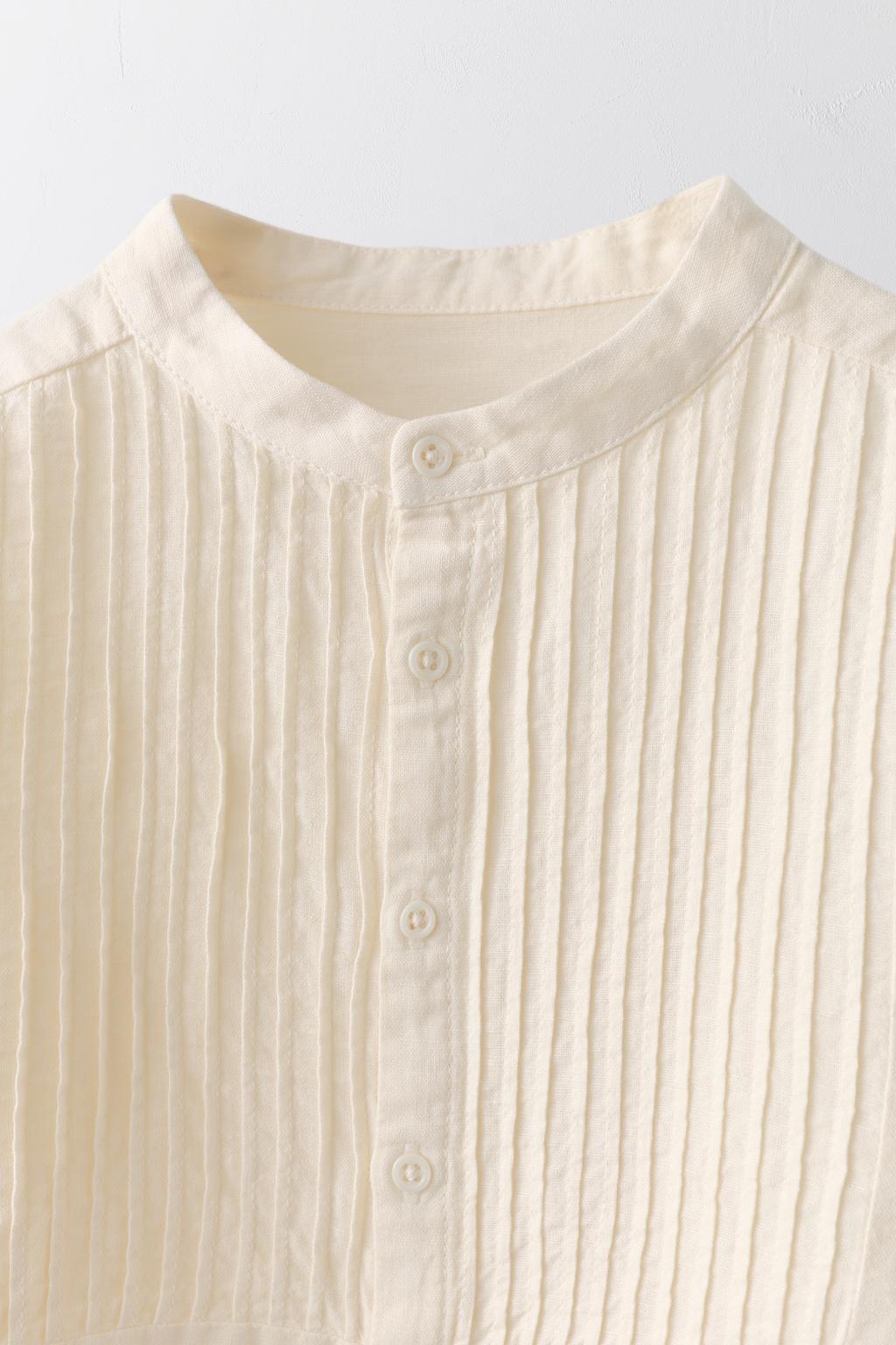 Блуза из льна и хлопка с запахом лимитированное издание 2-5 лет