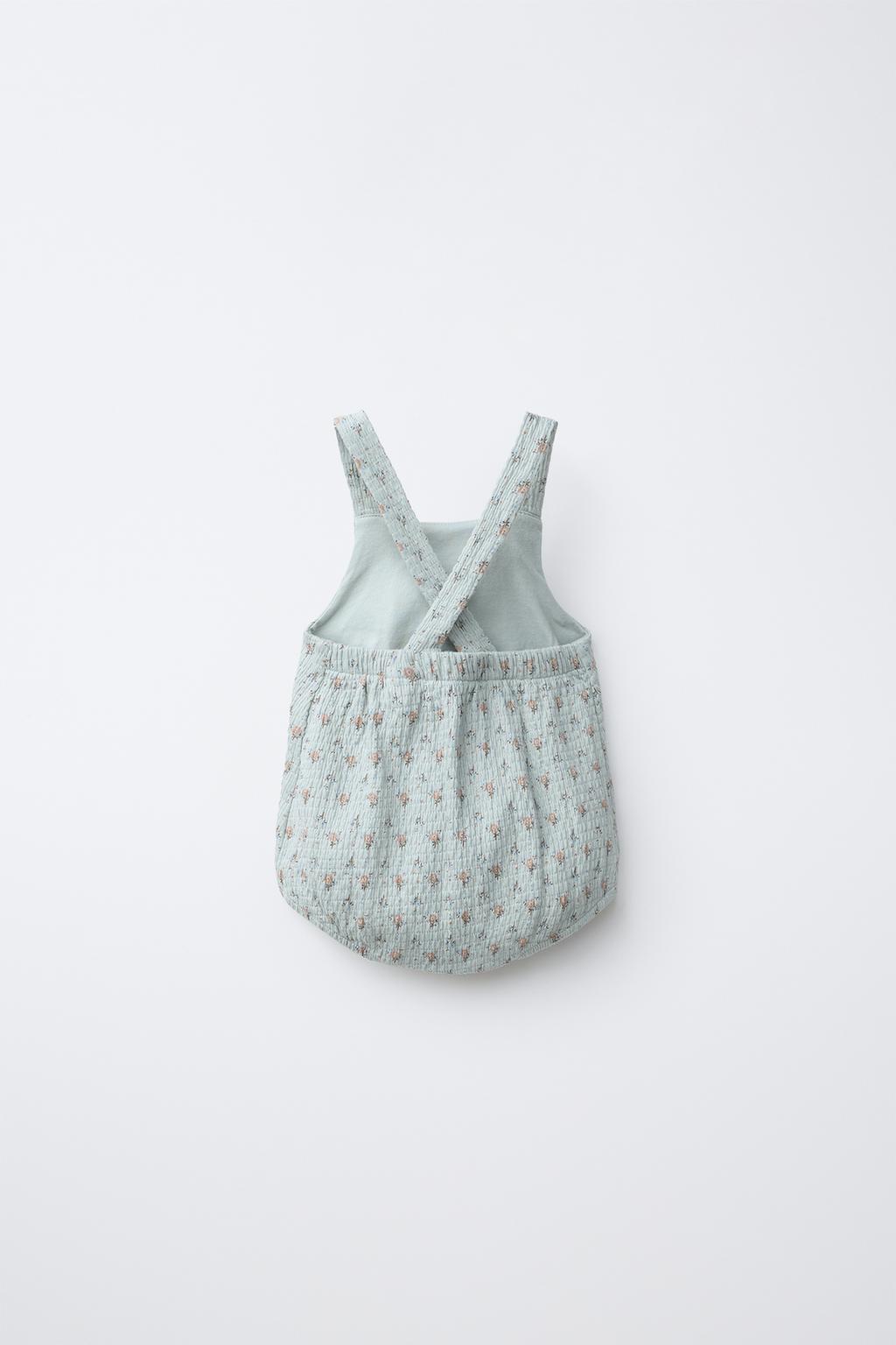 КОМБИНЕЗОН С ЦВЕТОЧНЫМ ПРИНТОМ И КРУЖЕВОМ