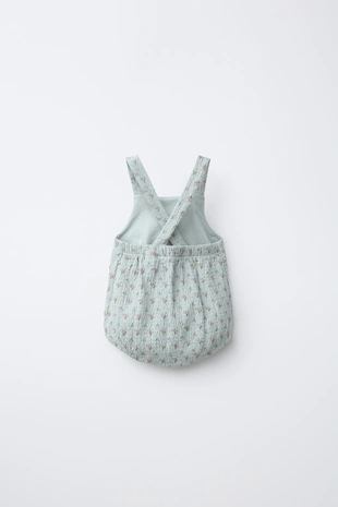 Комбинезон с цветочным принтом и кружевом- Заказать в России