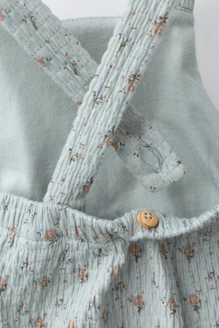 Комбинезон с цветочным принтом и кружевом- Заказать в России