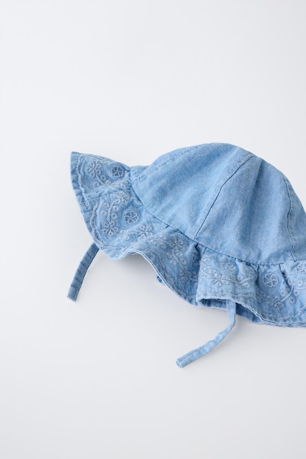 ДЖИНСОВАЯ ШАПКА С ВЫШИВКОЙ