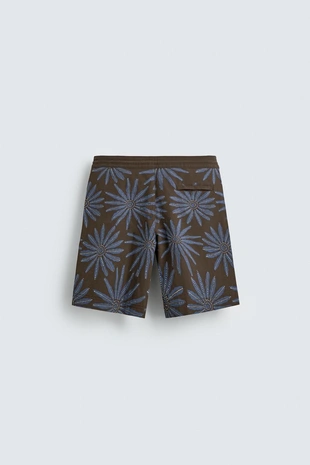 Плавки для плавания из технической ткани коричневого цвета zara- Заказать в России