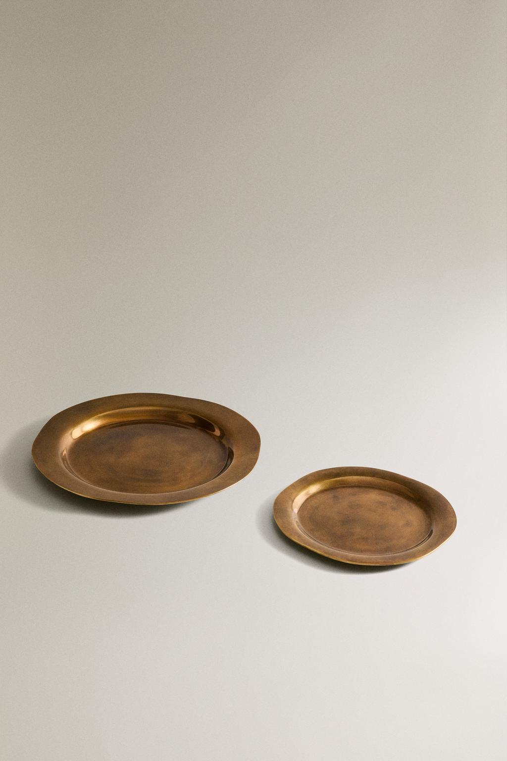 Декоративное латунное блюдце petit brass plate i colin king