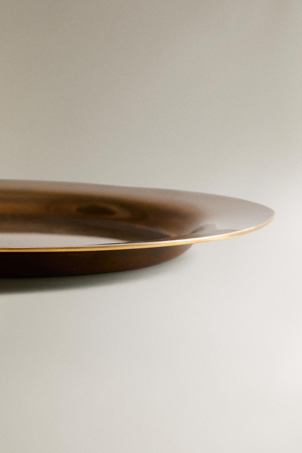 Декоративное латунное блюдце petit brass plate i colin king