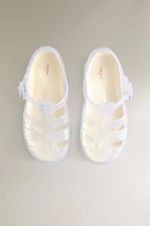 Детские сандалии с блестками- Заказать в России