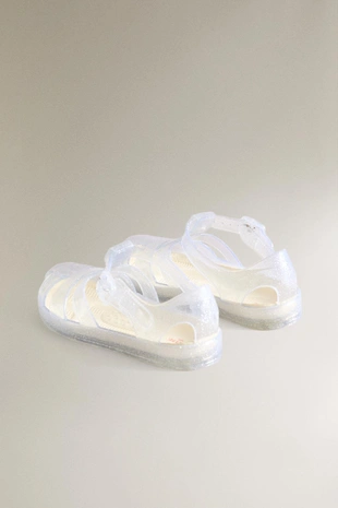 Детские сандалии с блестками- Заказать в России