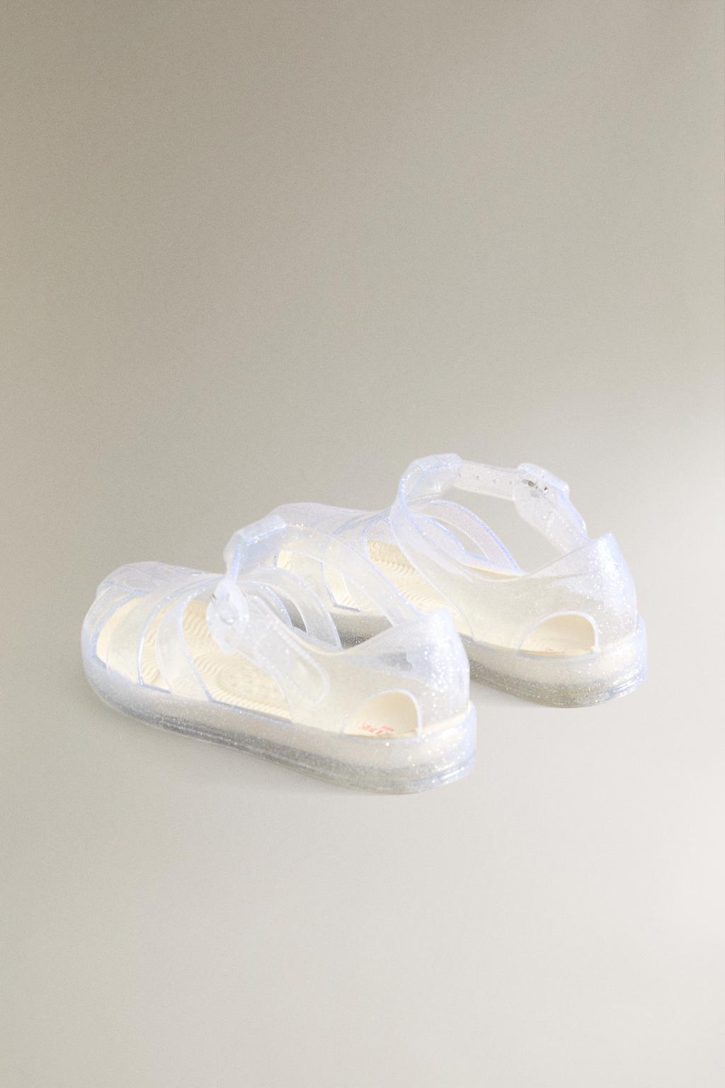 Детские сандалии с блестками