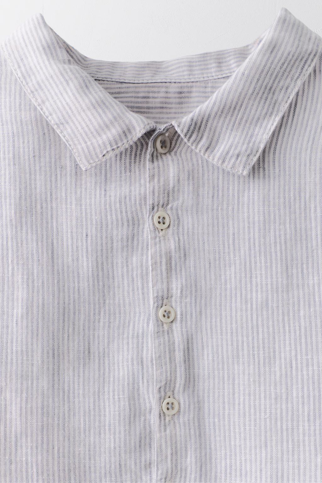 Рубашка 100% льна в полоску, ограниченная серия, 6-10 лет