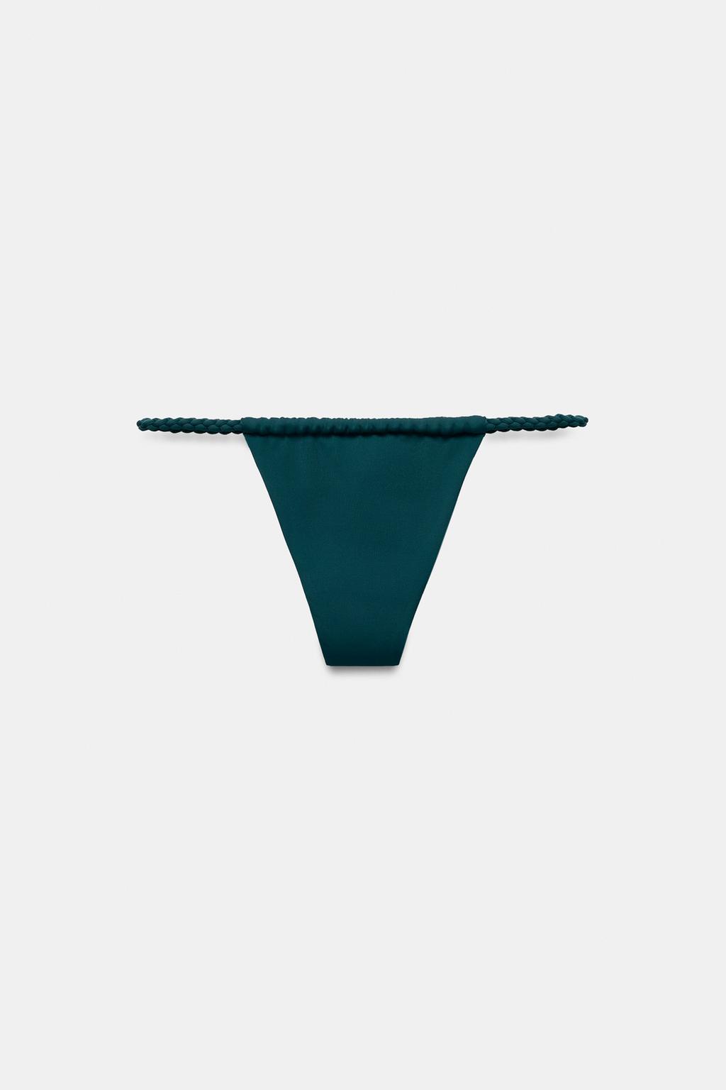 ПЛАВКИ-БИКИНИ С ПЛЕТЕНЫМИ ЗАВЯЗКАМИ