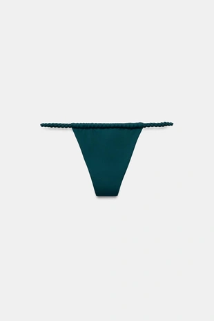 Плавки-бикини с плетеными завязками- Заказать в России