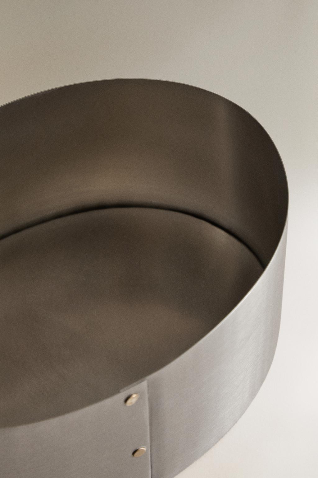 Овальная коробка из нержавеющей стали