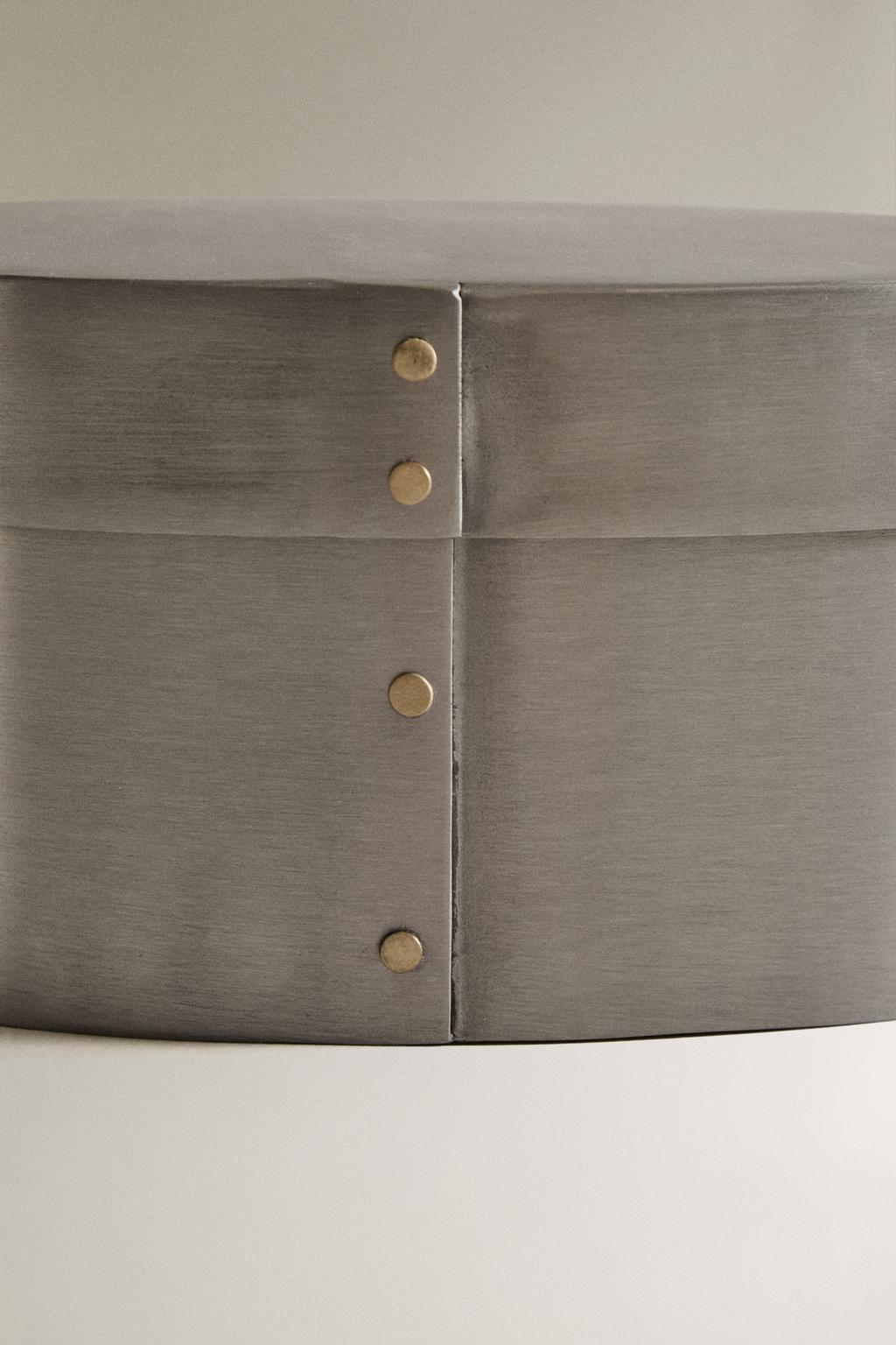 Овальная коробка из нержавеющей стали